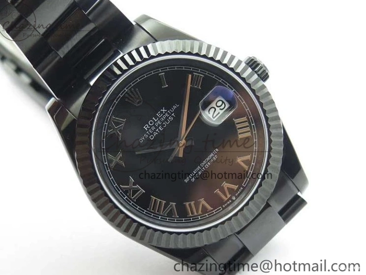 41 on Bracelet VRF A3235 DateJust Markers All Dial Edition Oyster Black Roman PVD PVD Best Black 0204